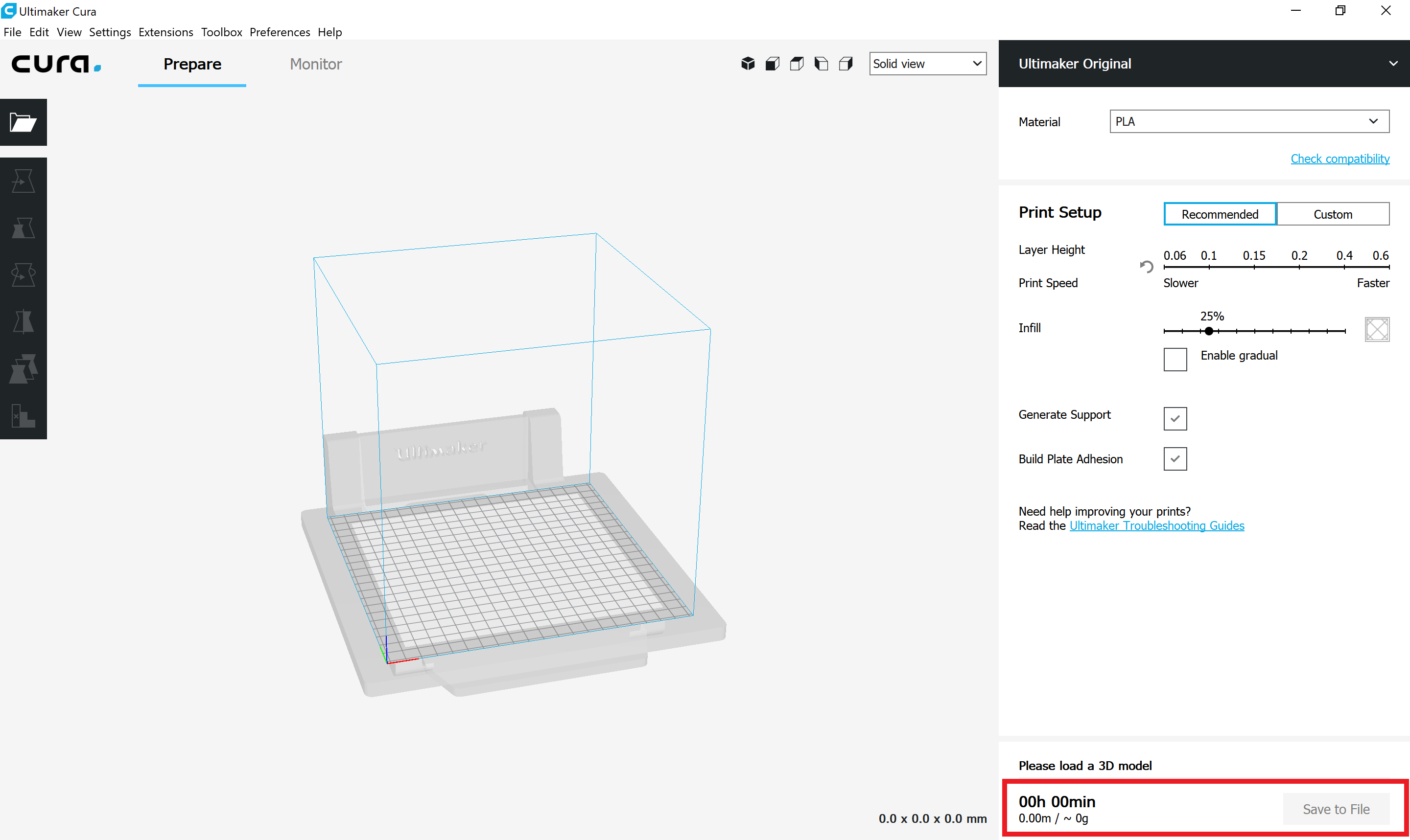 ultimaker cura ender 3 v2